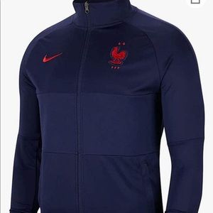 2020-2021 France Nike Anthem Full Zip Track Jacket (Navy) Boys Youth Soccer L